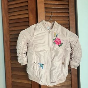 Toddler girl embroidered cute pink jacket